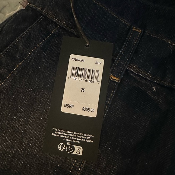 NWT 7 For All Mankind Lotta Blueberry Dark Blue Flare Jeans - Picture 2 of 4